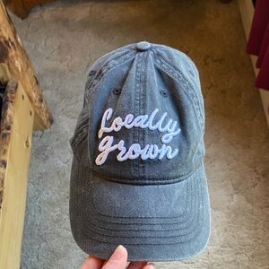 Infinity Dark Gray 'Locally Grown' Embroidered Baseball Cap